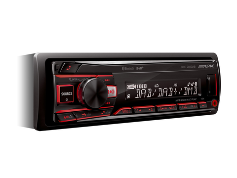 Alpine UK Webshop UTE-204DAB - DAB Receiver with Bluetooth