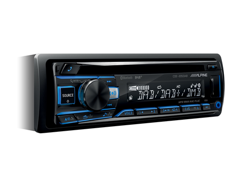 Alpine UK Webshop CDE-205DAB - DAB / CD Receiver with Bluetooth