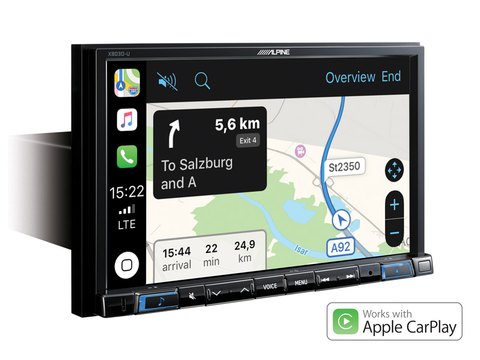 X803D-U - 8” Touch Screen Navigation with Apple CarPlay