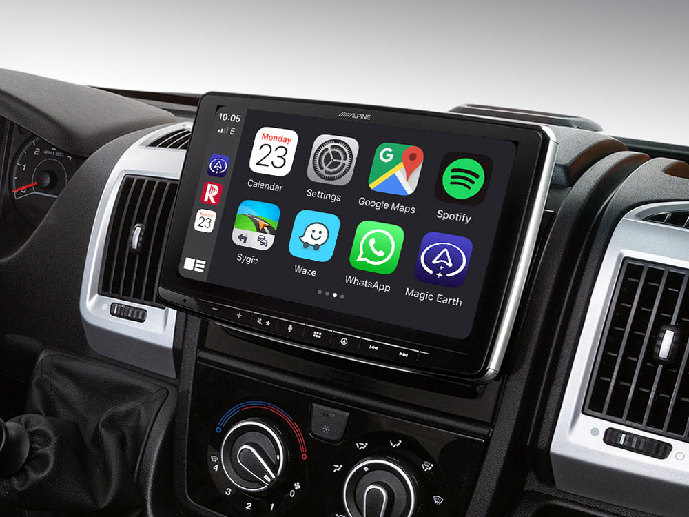 INE-F904DU - 9” Floating Navigation Display for Ducato 3, Jumper 2 and ...