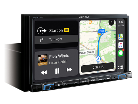 Alpine UK Webshop INE-W720D - 7” Touch Screen Navigation with Apple CarPlay